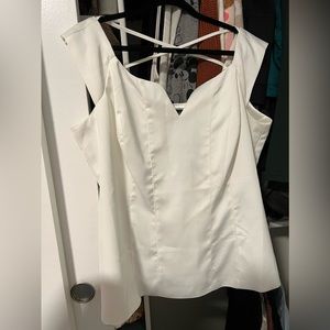 NWT City Chic White Top - Size M 18